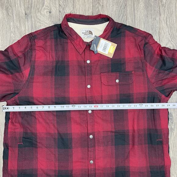 The North Face Campshire Fleece Shirt Size 3XL Mens Beetroot TNF $120 - Picture 5 of 12